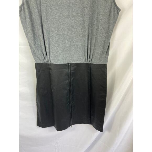 NWT Banana Republic Grey Black Sleeveless Dress Size 14 - Picture 5 of 6